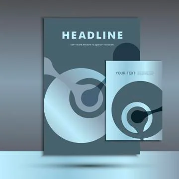 Abstract figure on the cover template A4. Vector design Stock Illustration