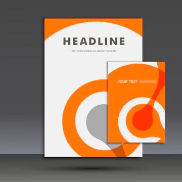 Abstract figure on the cover template A4. Vector design Stock Illustration