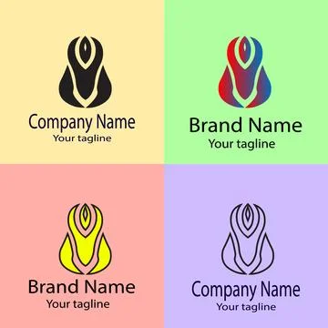 Abstract Figure Emblem logo Stock Illustration