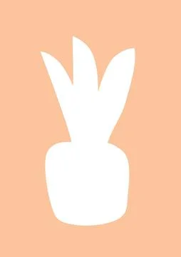 Abstract figure on orange background Stock Illustration