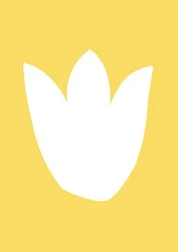 Abstract figure on yellow background Stock Illustration
