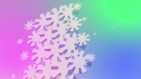 Abstract figures move on a black background Flower Stock Footage 284833051