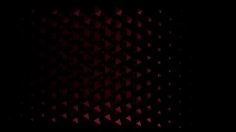 Abstract figures move on a black background red pyramids Stock Footage 285049193