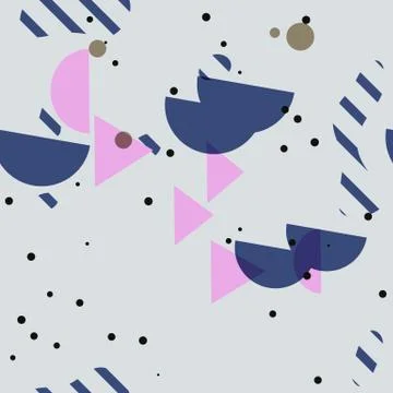 Abstract Figures Seamless Pattern - Repeating ornament for textile, wraping Stock Illustration