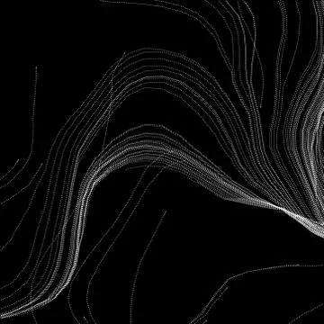 Abstract filamentous element for design project  - vector illustration イラスト素材