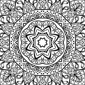 Abstract filigree pattern. Stock Illustration