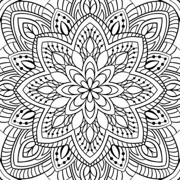 Abstract filigree pattern. Stock Illustration