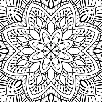 Abstract filigree pattern. Stock Illustration
