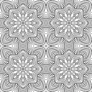 Abstract filigree pattern. Stock Illustration