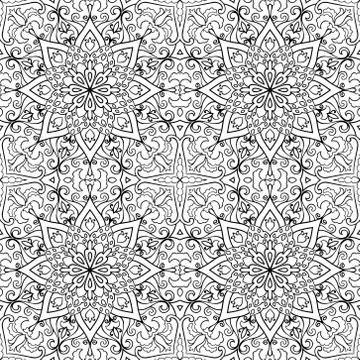 Abstract filigree pattern. Stock Illustration