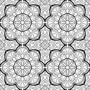 Abstract filigree pattern. Stock Illustration