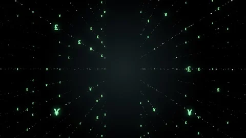 Abstract financial background with world map, forex data board. Stock Footage 116154710