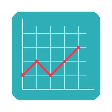 Abstract financial chart with arrow. Vector Illustration Stock Illustration