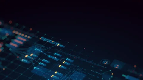 Abstract Financial Data Analysis Background Stock Footage 322631149