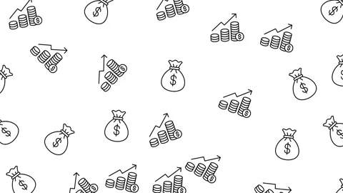 Abstract Financial Data Visualization Pattern Representing Global Market Growth Stock Footage 346186119