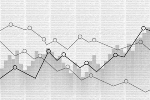 Abstract Financial graph background. Vector illustration. Stock Illustration