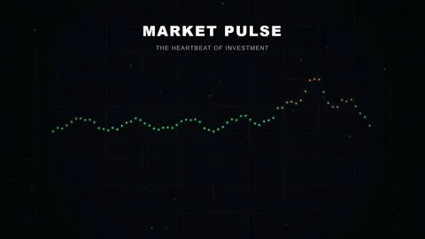 Abstract Financial Market Pulse Graph with Fluctuating Green and Red Data 스톡 동영상 344774964