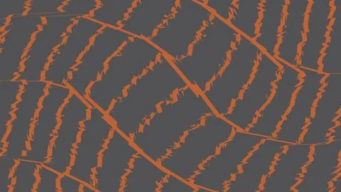 Abstract fingerprint pattern with orange and pink lines イラスト素材
