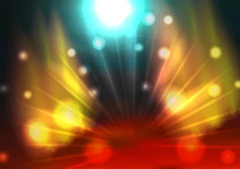 Abstract Fire and Ice Background - Vector Illustration Stock Illustration