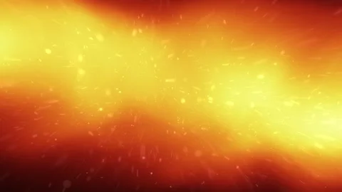 Abstract fire background with flying sparks loop background Stock Footage 341606337