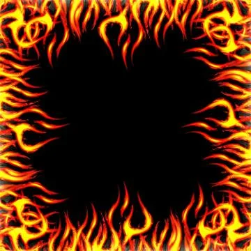Abstract fire background generated by the computer Stock Photos