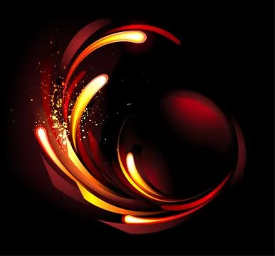Abstract fire background Stock Illustration