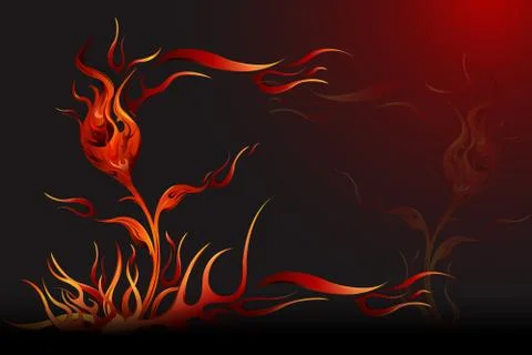 Abstract fire background Stock Illustration