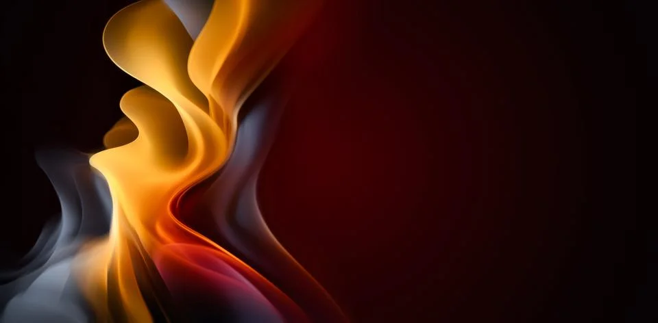Abstract Fire Background Stock Illustration