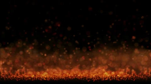 Abstract Fire background (Red) - loop, 4K Stock Footage 95161589