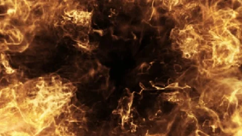 Abstract fire explosion with lightning. Intense burning flames and electric 스톡 동영상 339646457