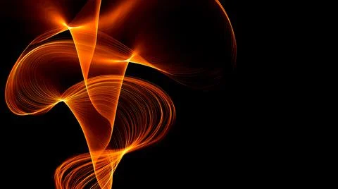 Abstract fire flame in the dark Stock Photos