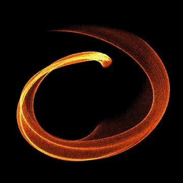 Abstract fire flames on a black background. Colorful vector illustration eps10 Stock Illustration