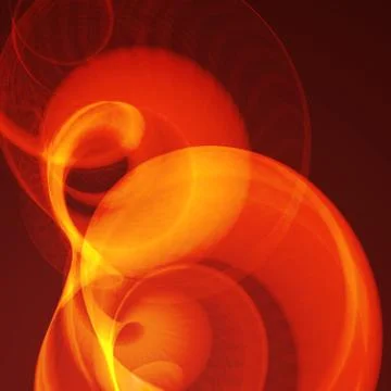 Abstract fire flames on a black background. Stock Illustration