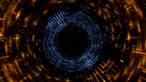 Abstract Fire Flames Dark Tunnel Motion Background Stock-Footage 275208726