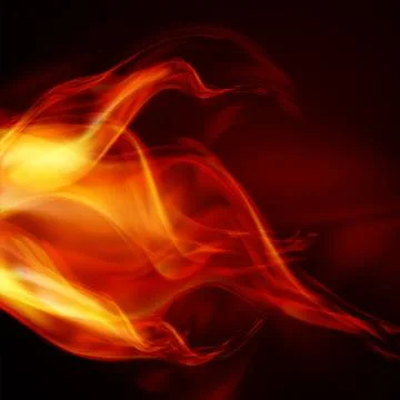 Abstract fire flames Illustrazione stock