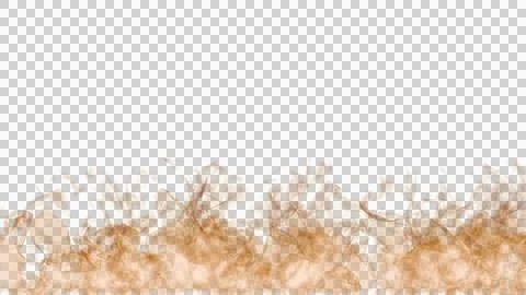 Abstract Fire Flames on Transparent Background Stock Illustration