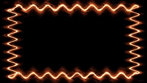 Abstract Fire Frame Border Stock Footage 284395547