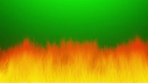 Abstract fire on green background Video stock 235822572
