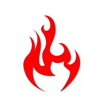 Abstract Fire Icon vector illustration Stock Illustration