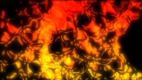 Abstract Fire Lava Flow Animation, Glowing Flame Wave Motion Background Loop Stock Footage 336473939