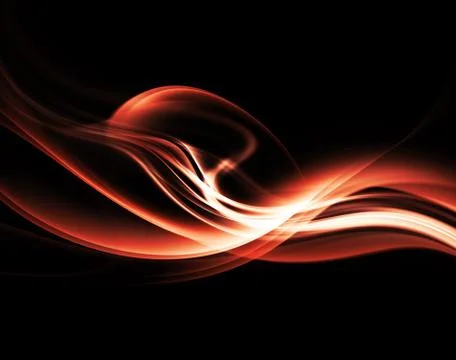 Abstract Fire Orange Smoke Background Stock Illustration