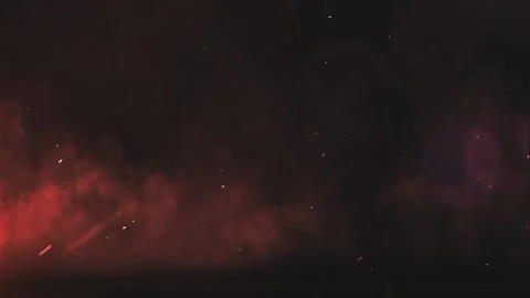 Abstract fire particles and smoke motion loop  Video stock 237292036