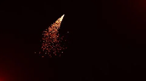 Abstract fire particles or fire explosions with motion and glowing light Illustrazione stock