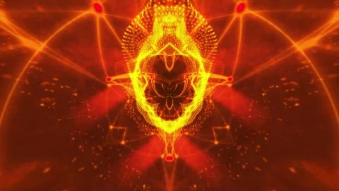 Abstract Fire Pattern Stock Footage 289124517