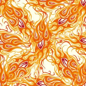 Abstract fire pattern Stock Illustration