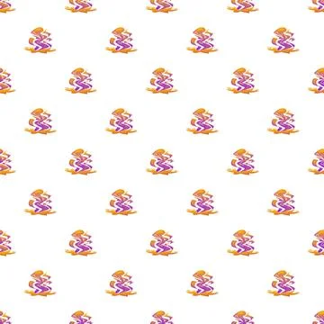 Abstract fire pattern with purple and orange flames Illustrazione stock