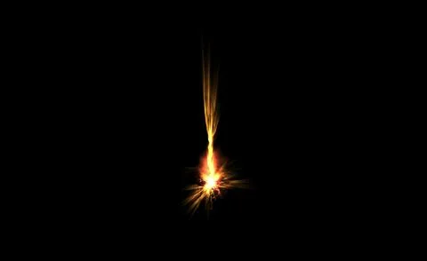 Abstract fire pulsating glow element from particles and dots. explosion, of Stock Illustration