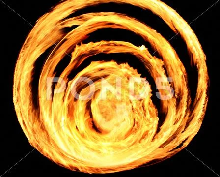 Abstract fire ring pattern Stock-Fotos