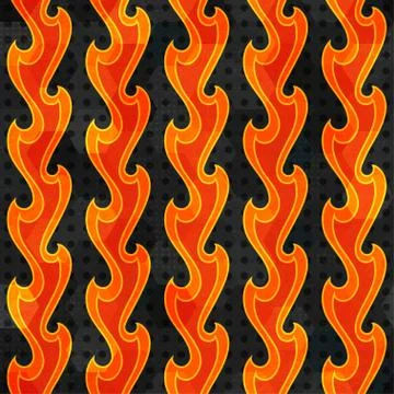 Abstract fire seamless Illustrazione stock