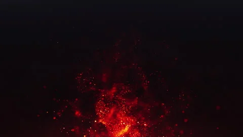 Abstract Fire Sparks Particles Video stock 247355866